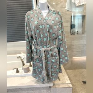 PJ Couture Gray/ Teal Robe - size S/M